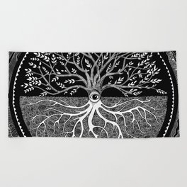 Druid Tree of Life Beach Towel