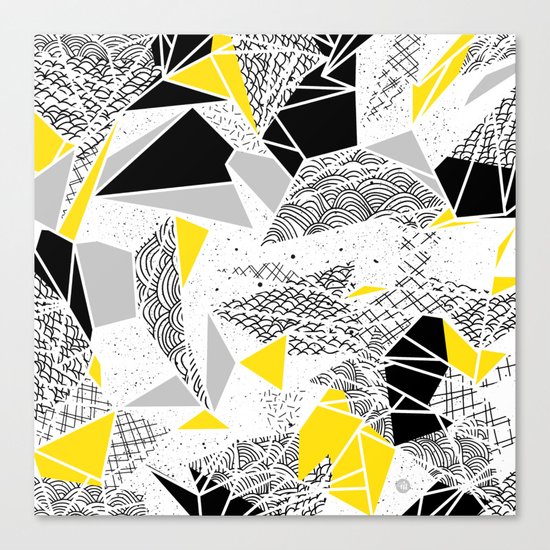 Geometric abstract textures Canvas Print