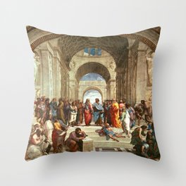 School Of Athens Painting Throw Pillow