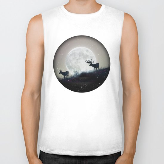 blue moon rising Biker Tank