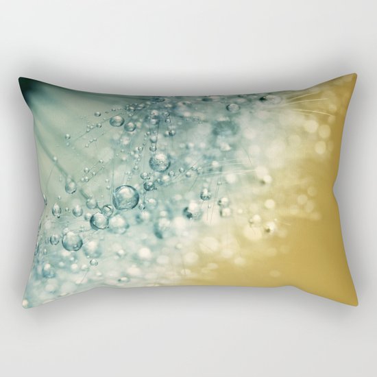 Ocean Blue Dandy Sparkles Rectangular Pillow