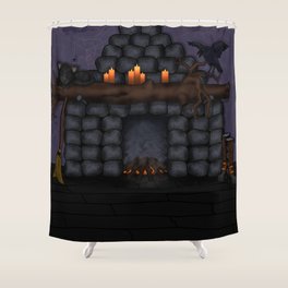 Fireplace Shower Curtains Society6