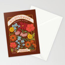 Wildflowers Seed Packet  Stationery Cards