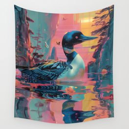Cottage Loon Wall Tapestry
