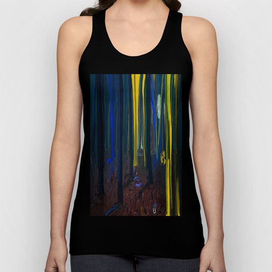Stay Wild Yellow Moon Unisex Tank Top