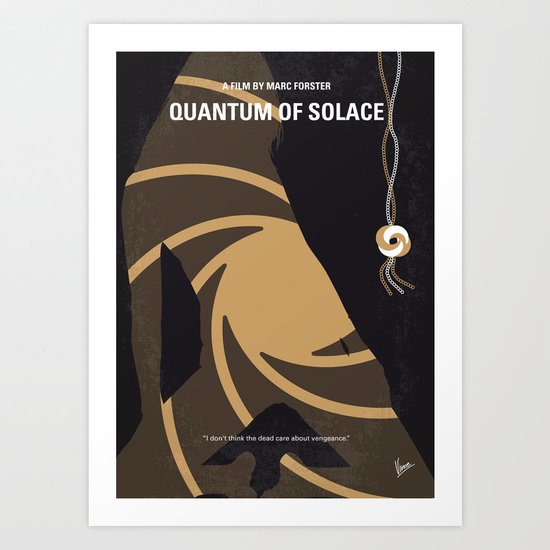 No277-007-2 My Quantum of Solace minimal movie poster Art Print
