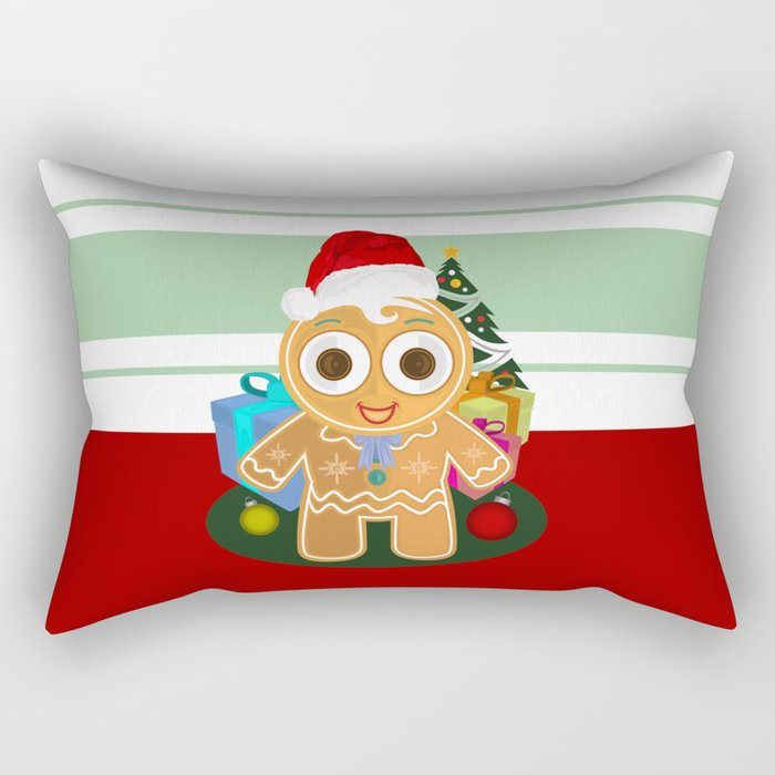Christmas - Ginger Bread Man Rectangular Pillow
