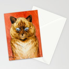 The Bully by Louis Wain Stationery Card