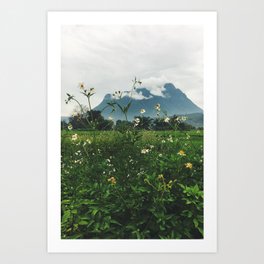 Mountains in Thailand Art Print