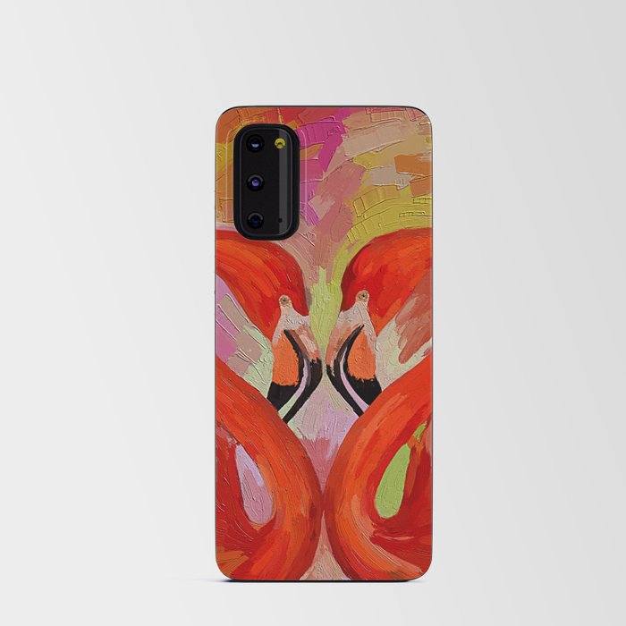 Flamingos Romantics Android Card Case