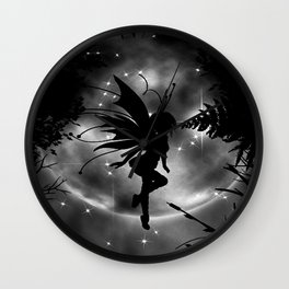 Dark Fairy  Wall Clock