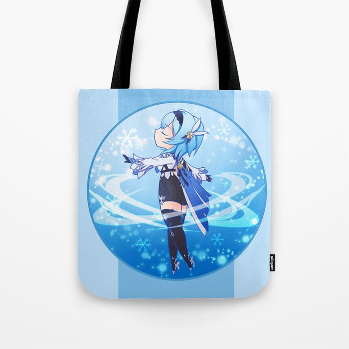 Chibi Eula :: Glacial Illumination Tote Bag