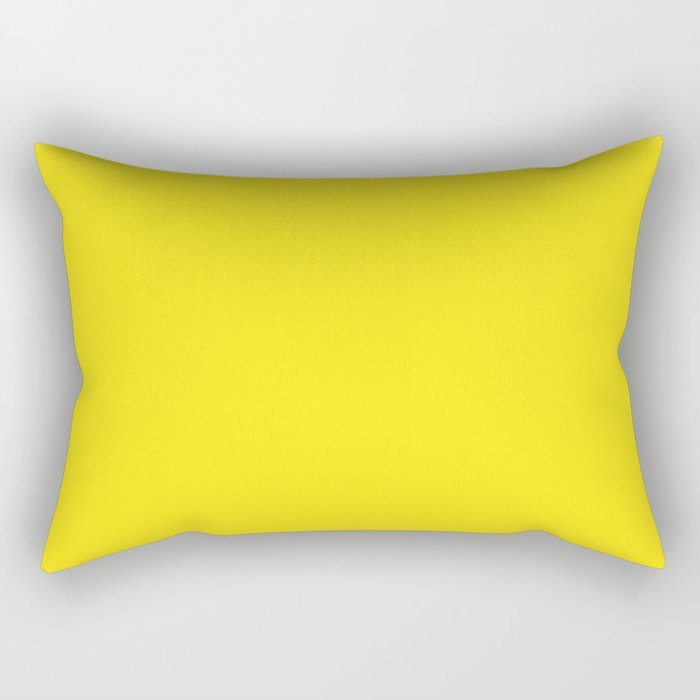 YELLOW TAXI bright pastel solid color Rectangular Pillow
