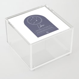 Libra Zodiac | Denim Arch Acrylic Box