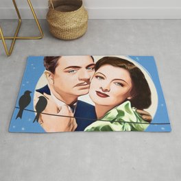 Nick and Nora Full Moon and Love Birds Rug