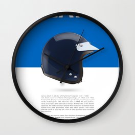 Jim Clark Helmet Wall Clock