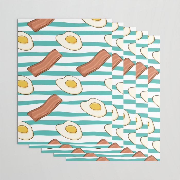 Fried Eggs and Bacon Wrapping Paper