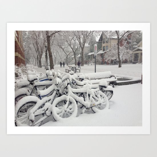 Let's Snow! Art Print