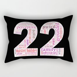 Life Path 22 (black background) Rectangular Pillow