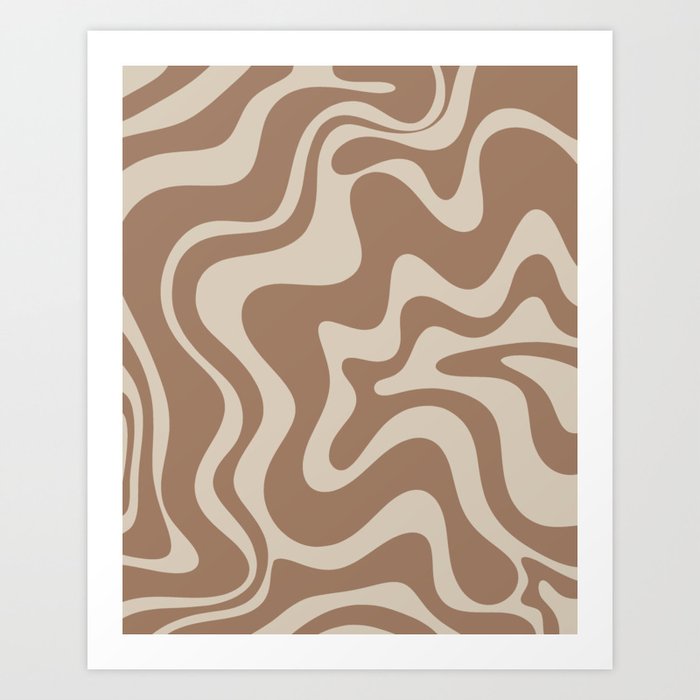 Milk Chocolate Swirl Abstract Print Pillow Throw Pillow for Sale