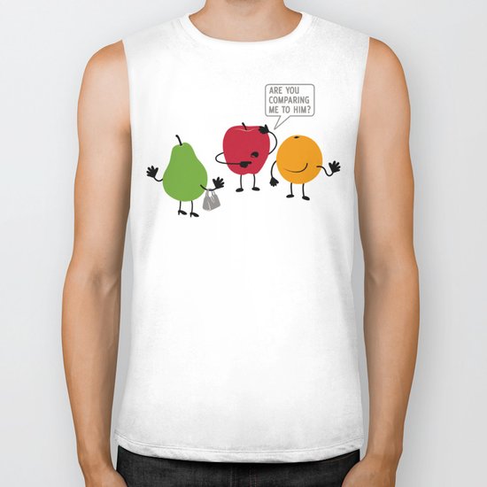 Like Apples and Oranges Biker Tank