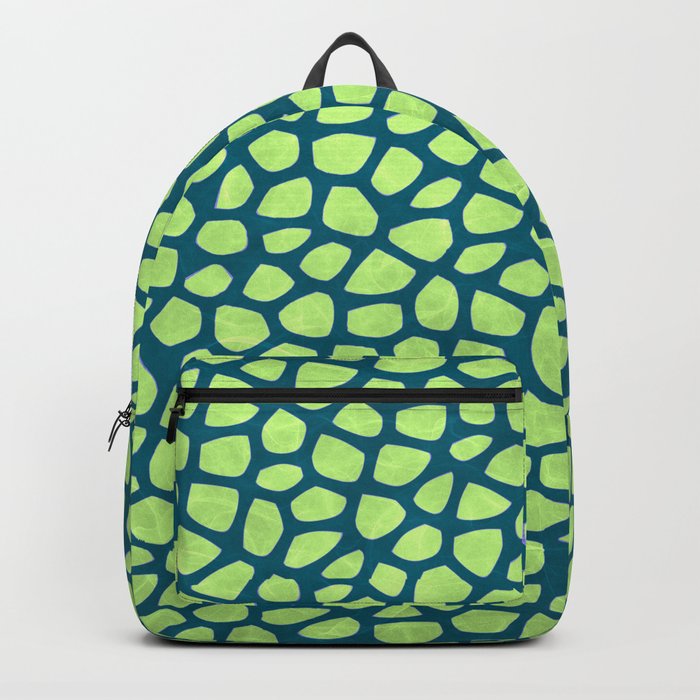 Abstract Leaves Pattern Backpack