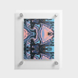 Symmetrical liquify abstract swirl 02 Floating Acrylic Print