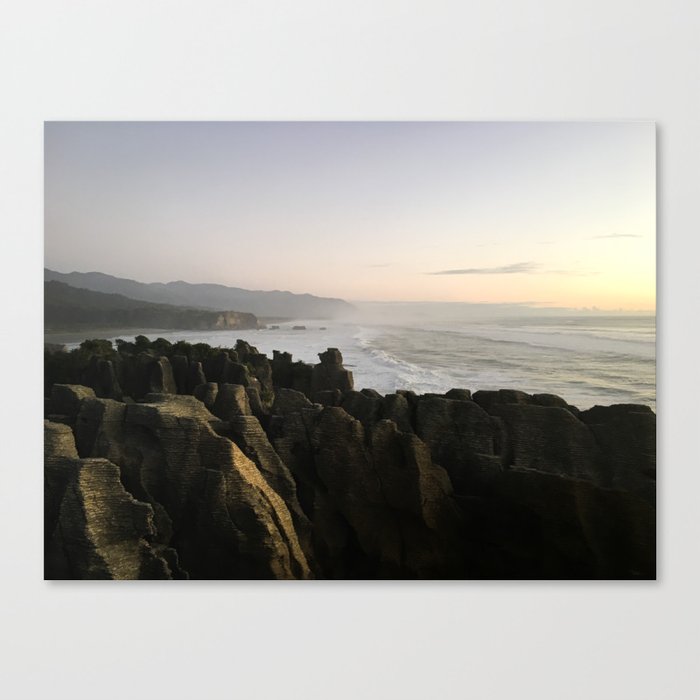 Rocky Sunset View (Punakaiki, New Zealand) Canvas Print
