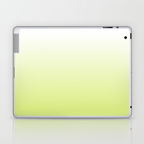 OMBRE LIME GREEN COLOR Laptop & iPad Skin