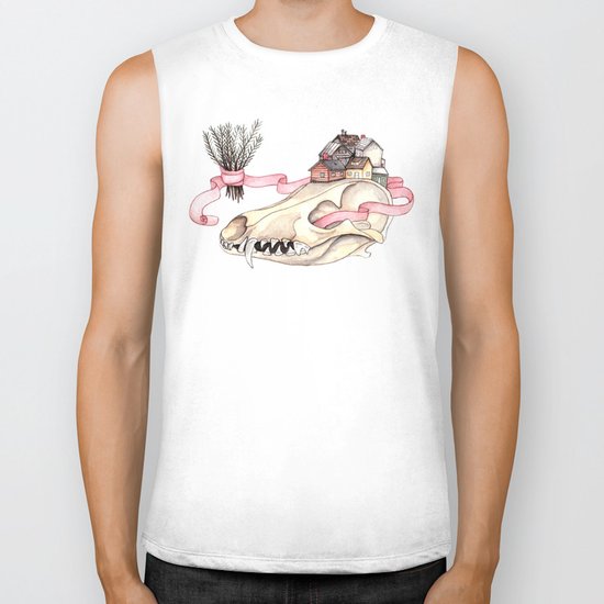 Tiny Homes of Pine on Bone Biker Tank