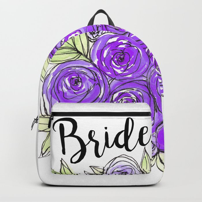 bride backpack purple