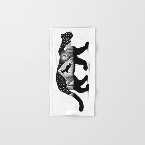 THE MOUNTAIN LION AND THE DEER Hand & Bath Towel