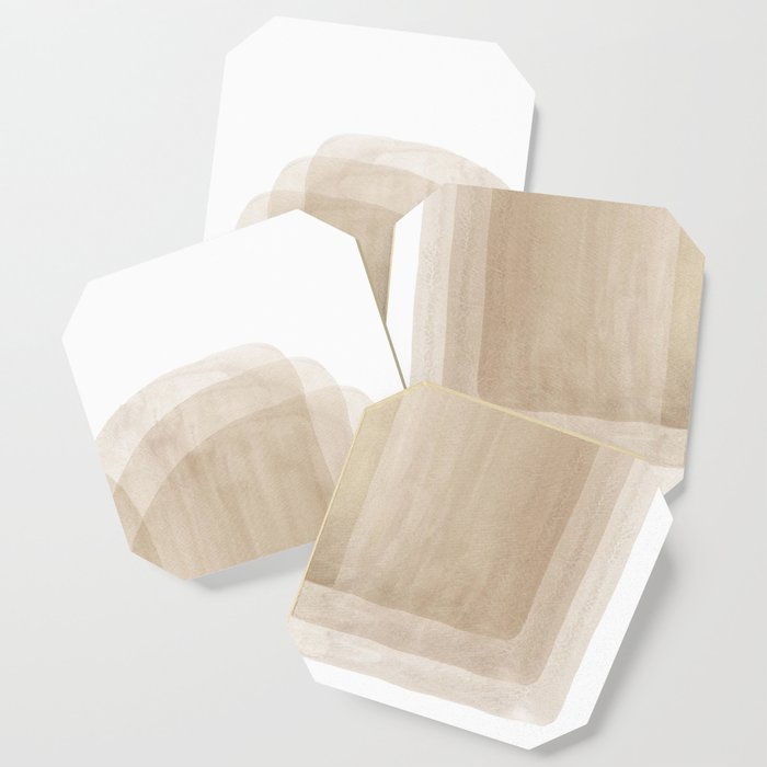 Abstract beige Coaster