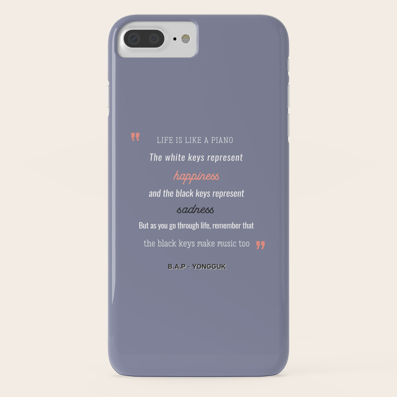 B A P Yongguk Quote Iphone Case By Alemos Society6