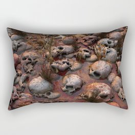 Skull Field Rectangular Pillow