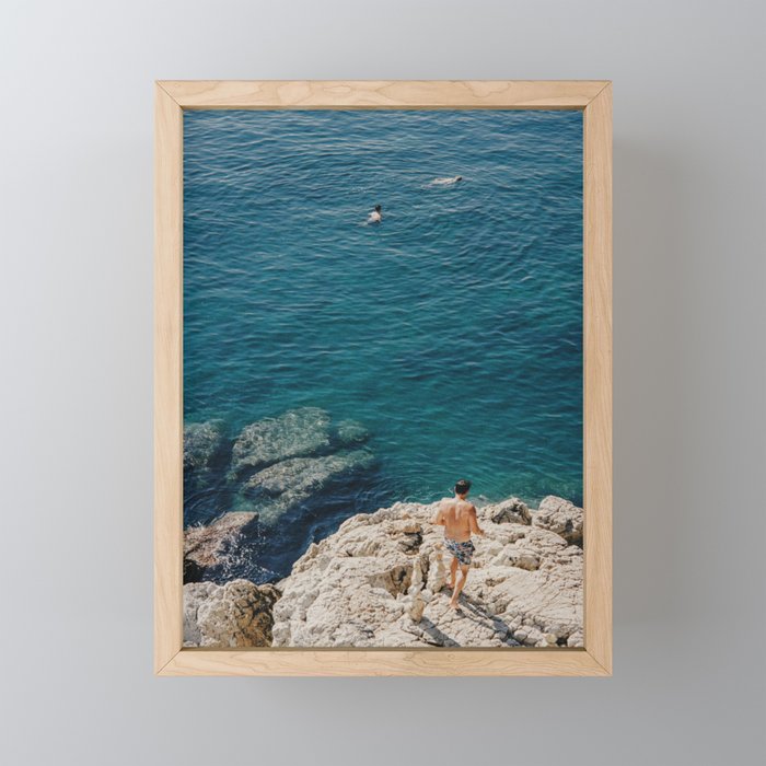 Swim Framed Mini Art Print