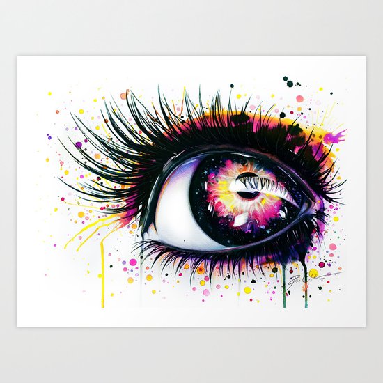 "Follow me into wonderland" Art Print