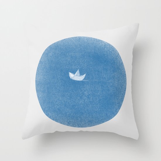 into the sea Throw Pillow