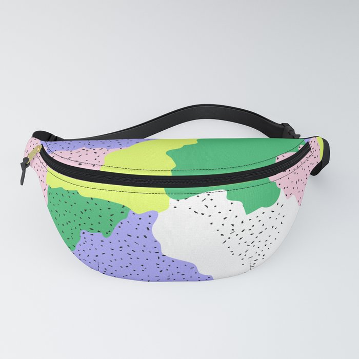 Abstract fun retro colorful pattern Fanny Pack