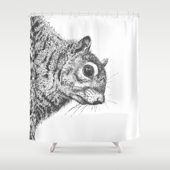 Squirrel! Shower Curtain