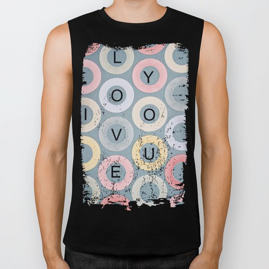 I LOVE YOU Biker Tank