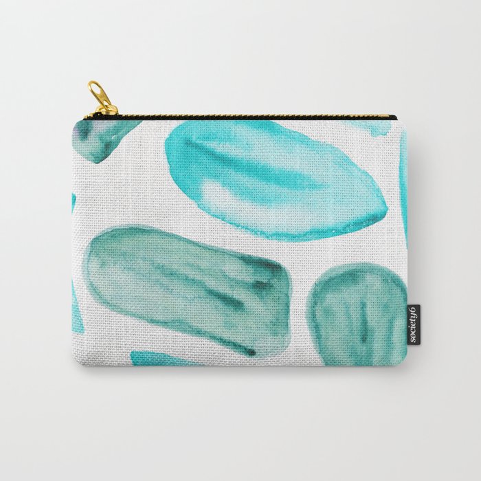 2    | 200131 | Organic Shapes Design | Watercolor Art | Minimalist Art Carry-All Pouch