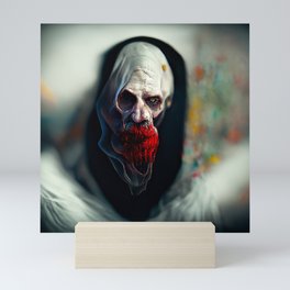 Scary ghost face #8 | AI fantasy art Mini Art Print