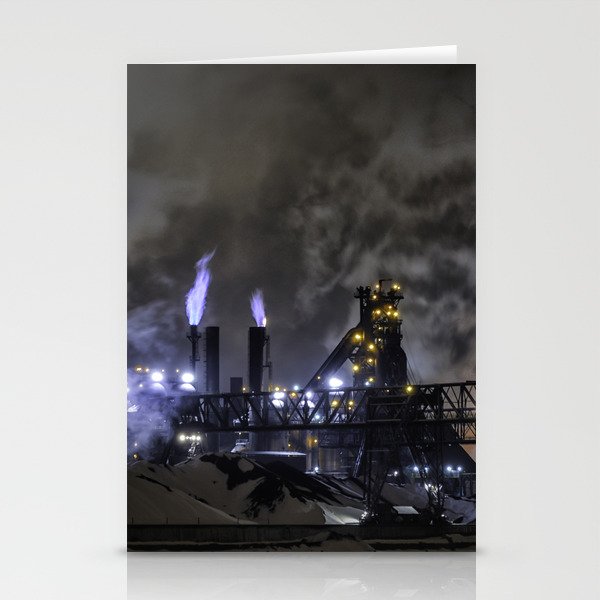 Steel Mill Cleveland, Ohio Industrial Stationery Cards