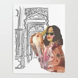 Colorful Fashion Queen  Poster