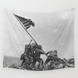 Raising The Flag On Iwo Jima Wall Tapestry