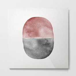 Placebo Metal Print | Pattern, Placebo, Watercolor, Pill, Digital, Painting, Minimalism, Texture, Abstractpainterly, Black 