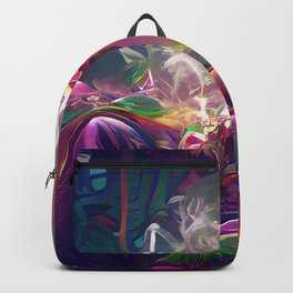 "Contemplative Stoner" • Unique Boho Semi-Abstract Art • Perfect For Stoner/Tripping/Chill Rooms Backpack