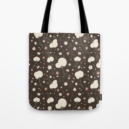 Cotton Buds - Brown Tote Bag