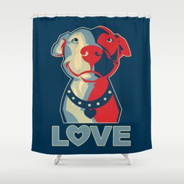 Pitbull - Love Shower Curtain